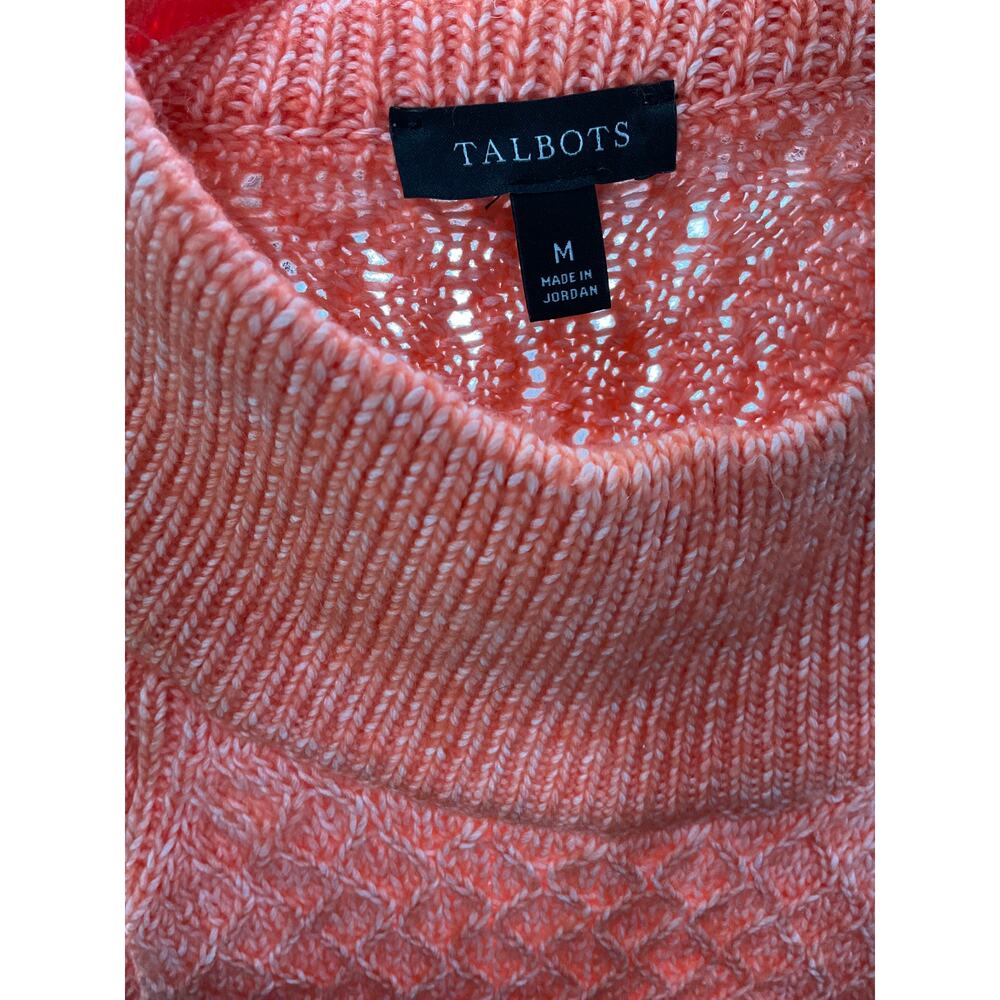 Talbots Orange Polyester Pullover Sweater - Women… - image 3